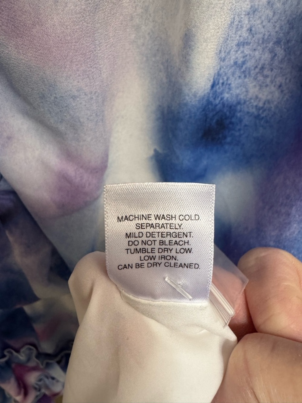 Johnston & Murphy Watercolor Tiered Long Sleeve Dress - Picture 10 of 11